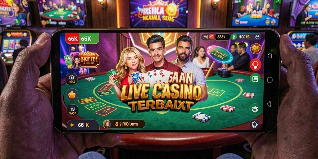 Gameplay Live Casino 66K yang mendebarkan dan interaktif.