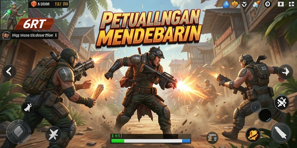 Screenshot gameplay 6RT menampilkan aksi seru dan grafis memukau.