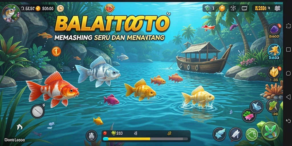 Tangkapan ikan besar di BALAITOTO, menampilkan gameplay yang seru dan menantang.