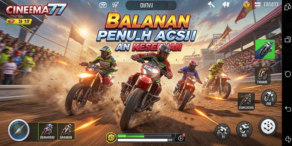 Gameplay Racing yang mendebarkan dengan grafis memukau di CINEMA77.