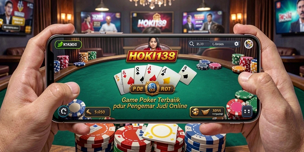 Gameplay mendebarkan dalam aplikasi HOKI138 saat bermain poker online.
