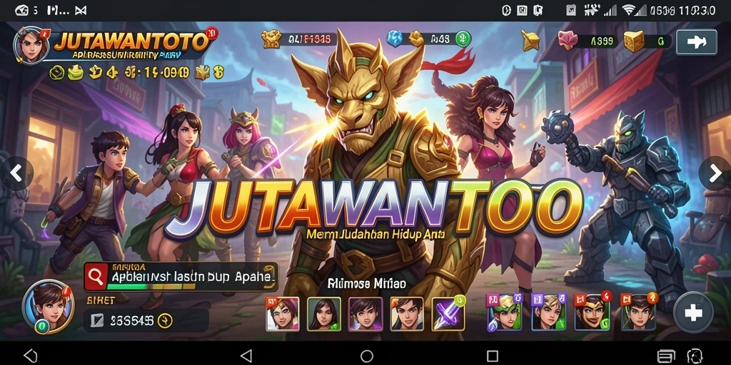 Tampilan screenshot utama JUTAWANTOTO yang menunjukkan antarmuka aplikasi Utility yang intuitif.