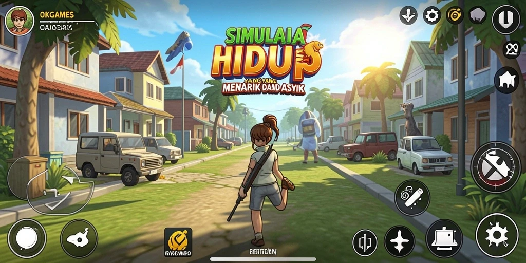 Screenshot gameplay OKGAMES menampilkan pengalaman simulasi yang seru.