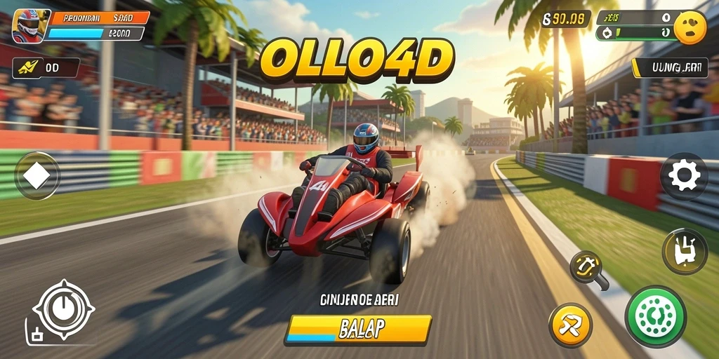 Gameplay seru balapan di OLLO4D dengan grafis menawan.
