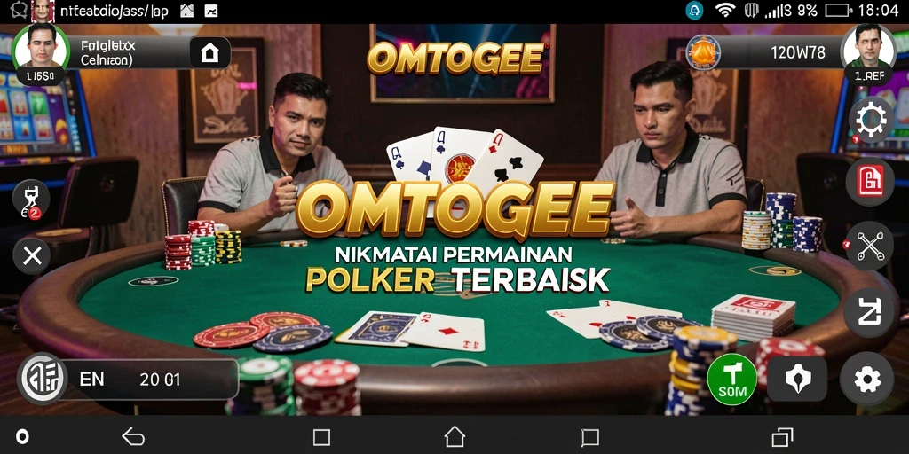 Screenshot OMTOGEL menampilkan pengalaman bermain poker yang seru dan imersif.