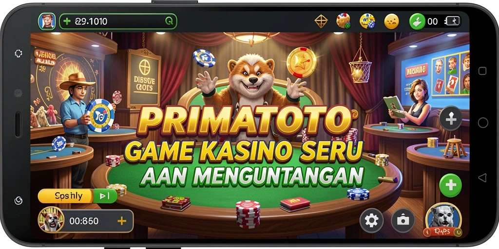 Tampilan gameplay menarik dari PRIMATOTO dalam suasana Kasino.