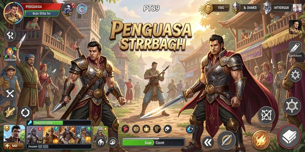 Tangkapan layar PT89 menunjukkan aksi strategi yang mendebarkan.