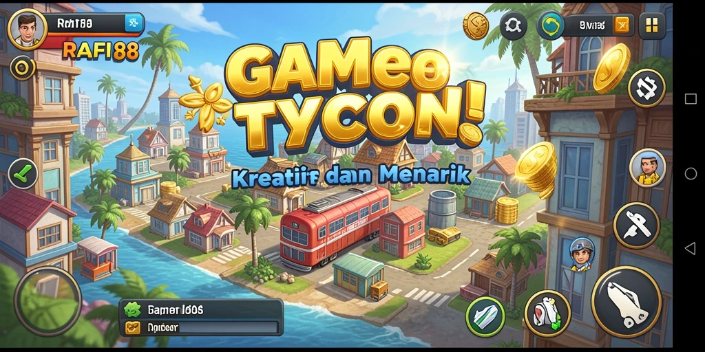Tampilan gameplay Tycoon yang menarik dan kreatif di RAFI88.