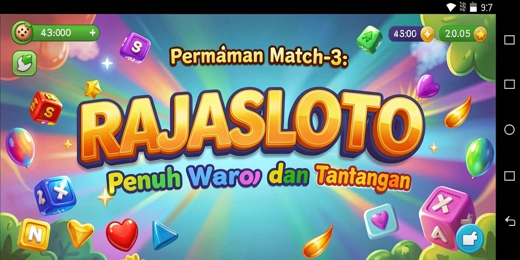 Tangkapan layar gameplay RAJASLOTO dengan tampilan tingkat kesulitan yang menantang.