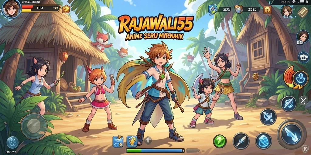 Screenshot utama RAJAWALI55 menunjukkan aksi seru dalam dunia Anime.