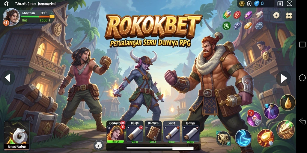 Tampilan gameplay ROKOKBET yang memukau dan imersif.