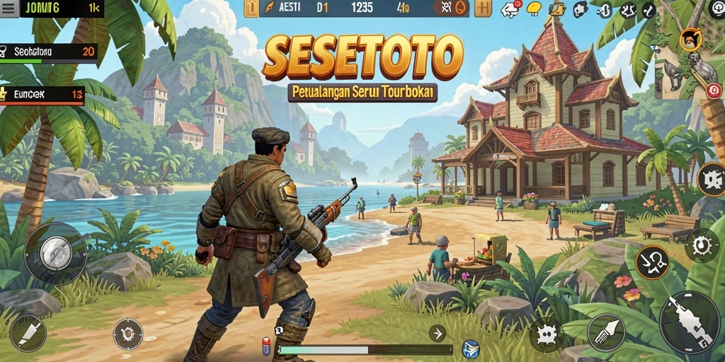 Tangkapan layar menunjukkan gameplay Open World menakjubkan dalam SESETOTO.