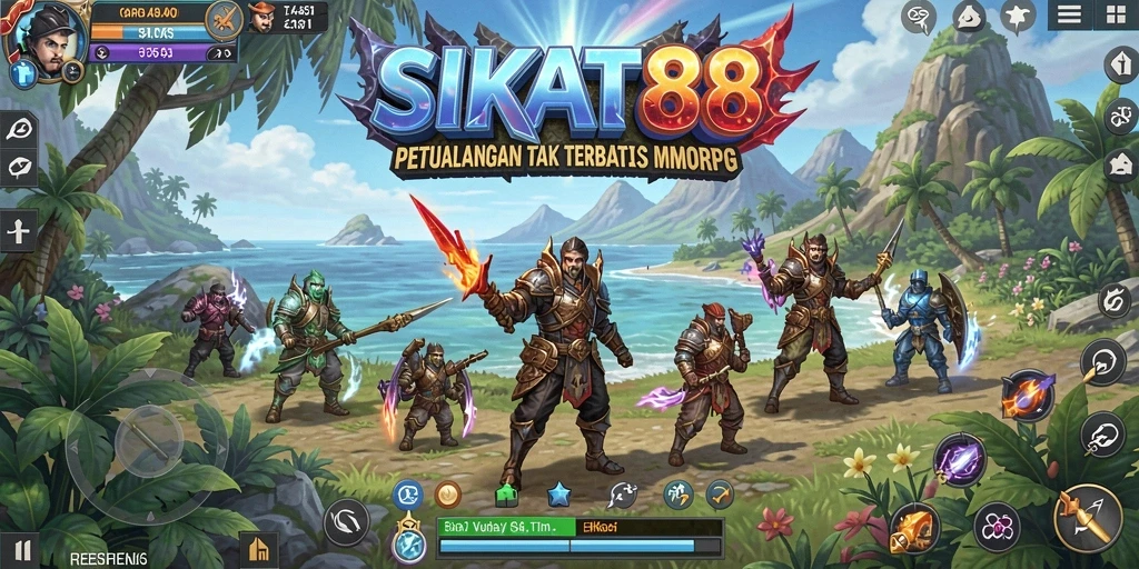 Screenshot gameplay SIKAT88 menampilkan aksi seru dalam petualangan MMORPG.
