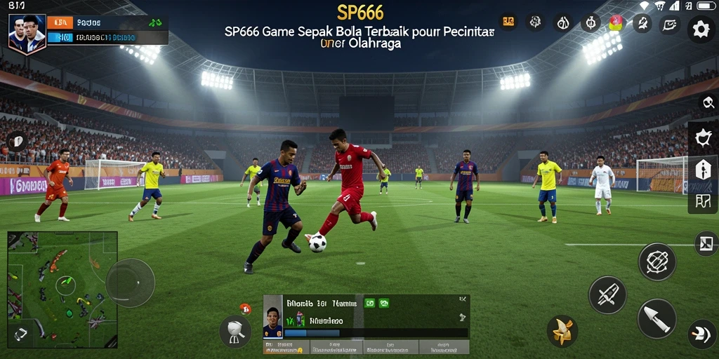 Tampilan menarik gameplay sepak bola di SP666 dengan aksi mendebarkan.